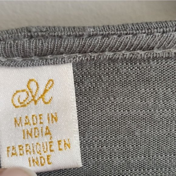 Anthropologie Ric Rac Green Long Sleeve Faux Wrap Top Size Medium - Picture 10 of 11